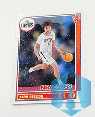 2021-22 Panini NBA Hoops Jason Preston #242 Winter RC Los Angeles Clippers